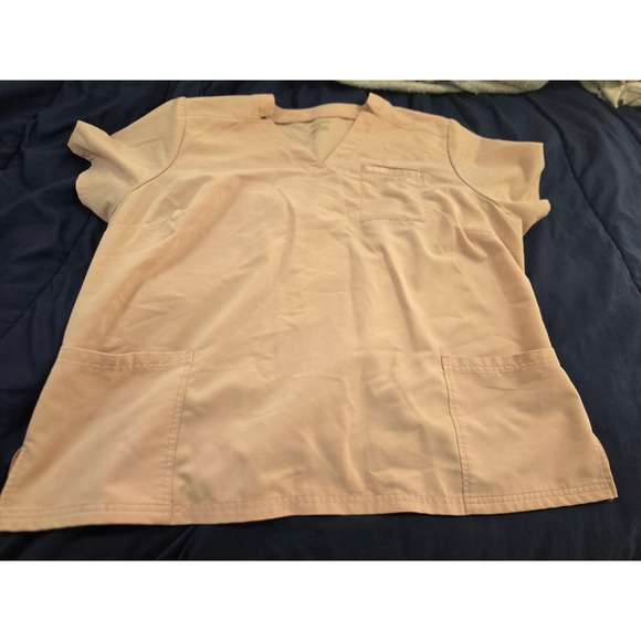 Jaanuu Tops - Jaanuu V-Neck Scrub Top Blush Pink 3-Pocket Medical Uniform J96172C Womens 2XL